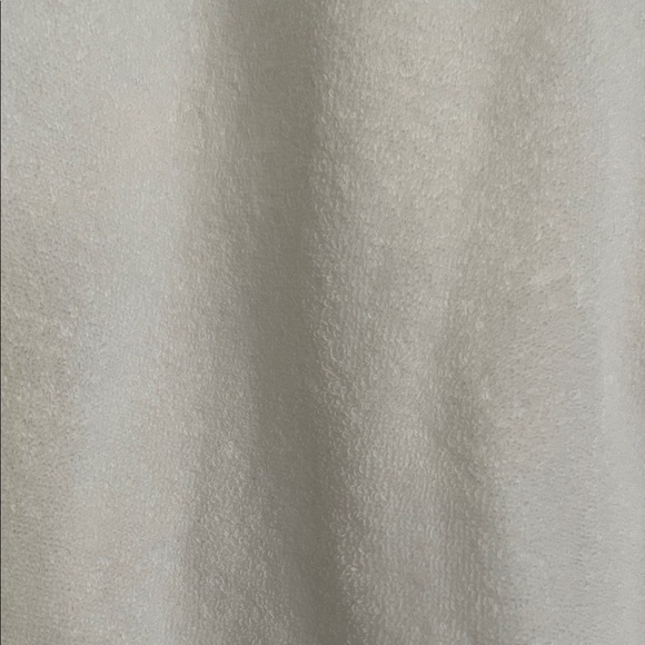 NWT Women's White Terry-Cloth Full-Zip Hoodie Size L - Picture 5 of 5